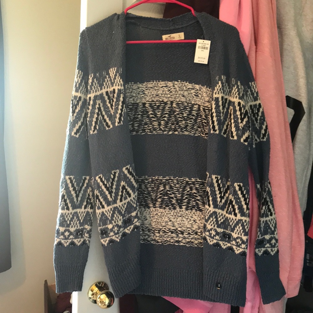 Blue & tribal Hollister cardigan